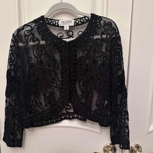 BOLERO EMBROIDERED JACKET BLACK SIZE XL
